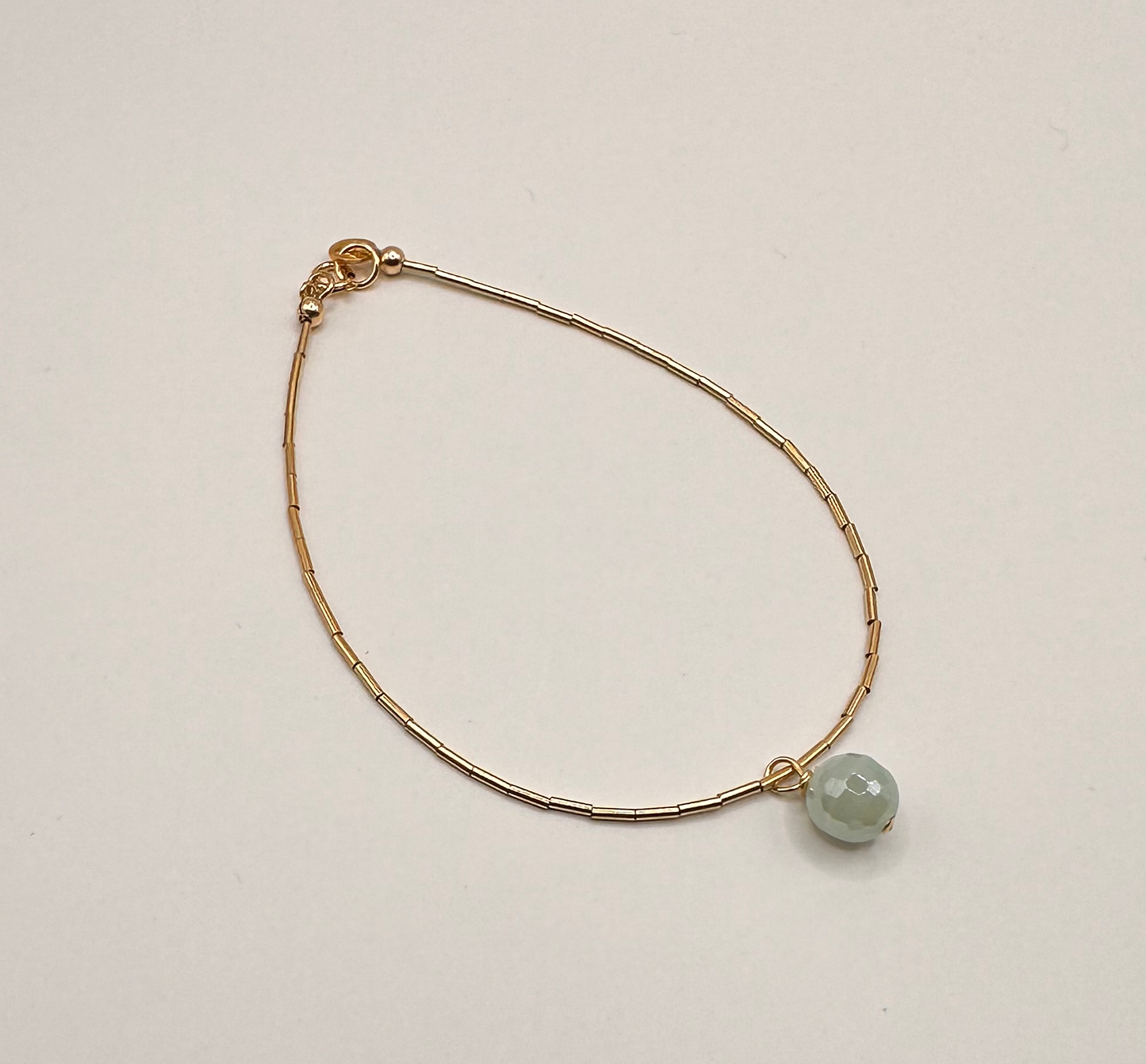 14kt Gold Filled with Titanium Coated Bead Bracelet