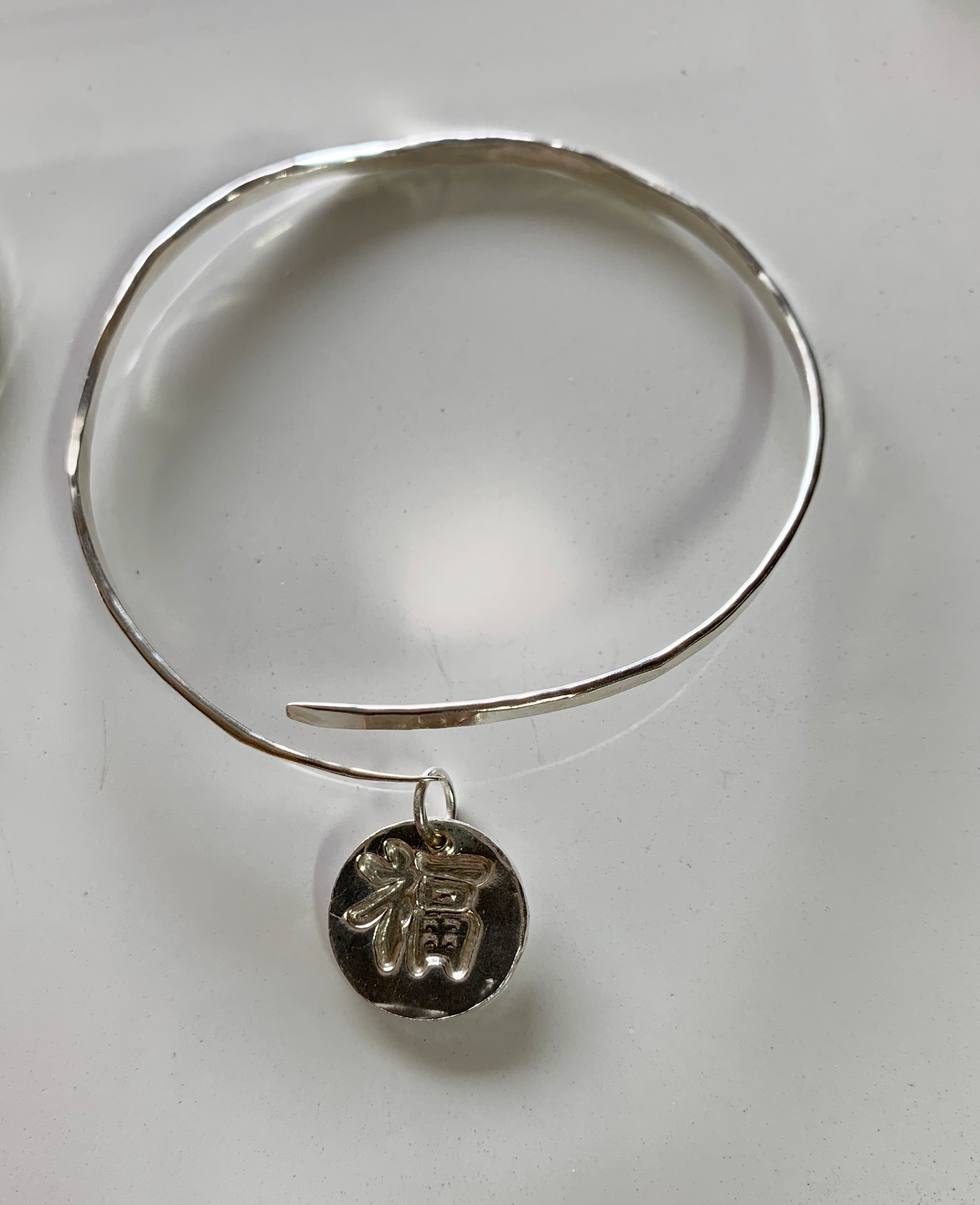 Artisan Crafted Fine Silver .999. (pure silver) Bangle Bracelet
