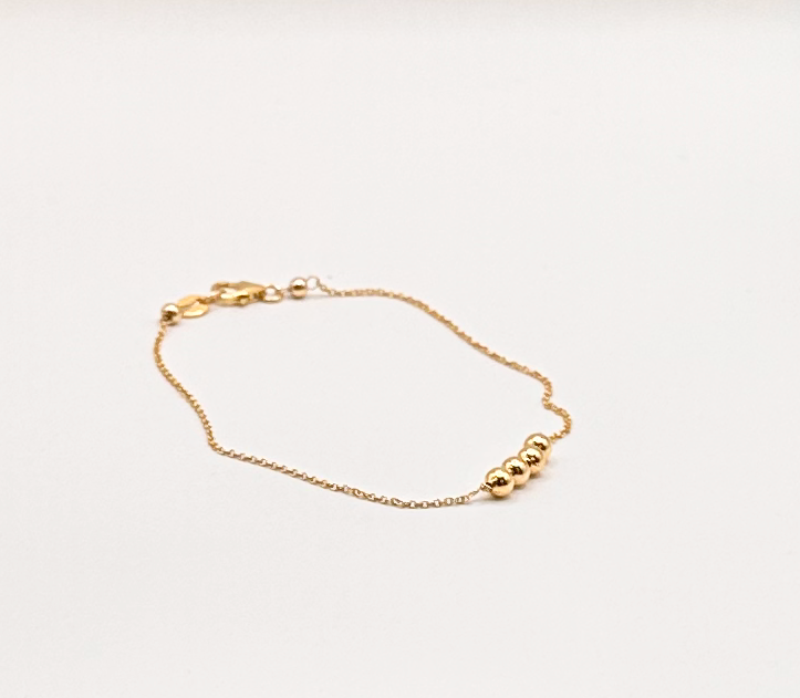 14kt Gold Filled Bead Bracelet