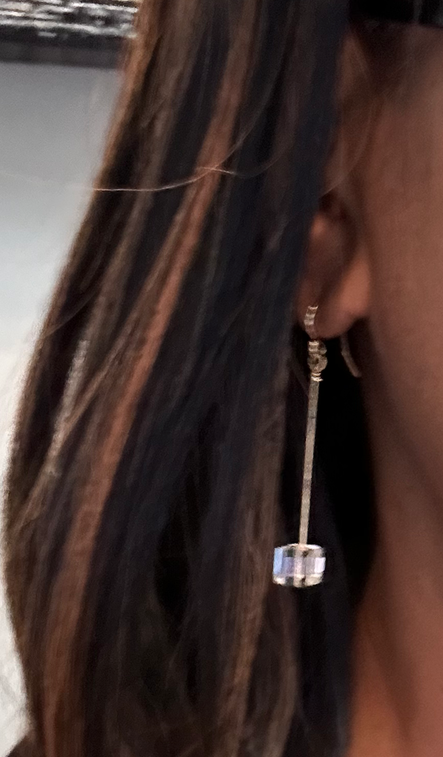 Swarovski Crystal Clear AB Square Drop with 14kt Gold Filled Earrings