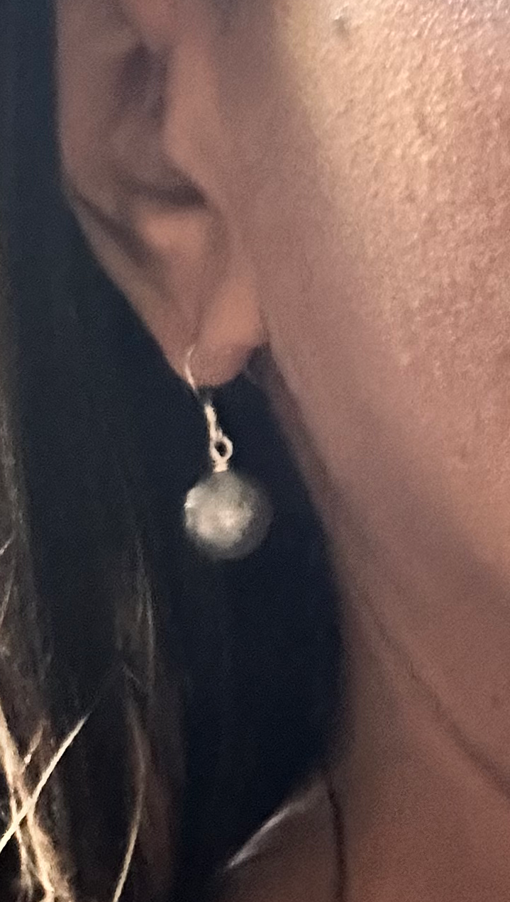 Labradorite Stone Bead Earrings