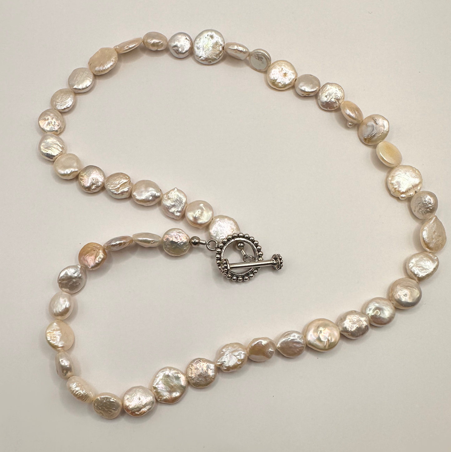 Freshwater Pearls with Sterling Silver Necklace