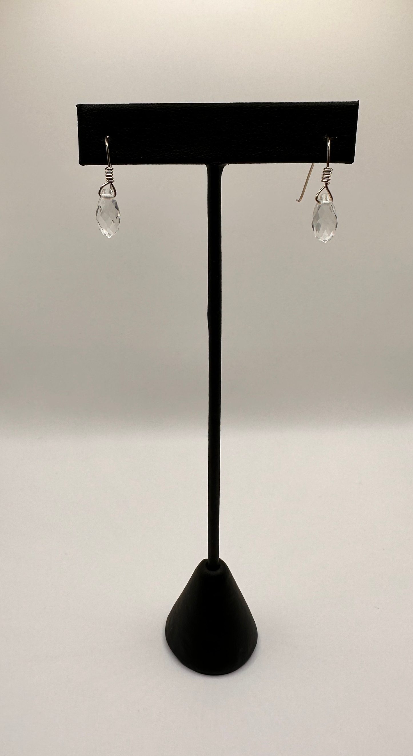 Swarovski Clear Small Briolette Crystal Earrings