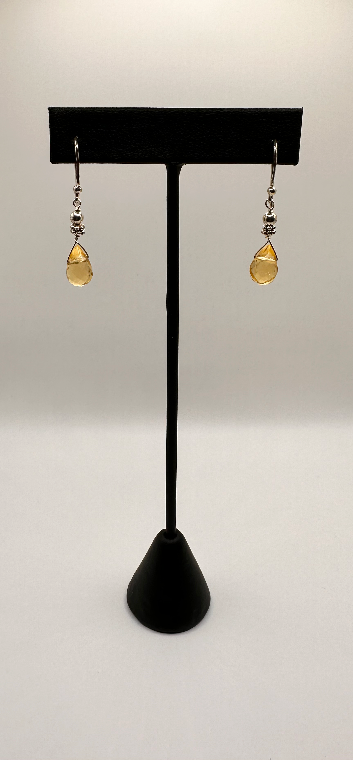 Crystal Citrine Briolette Earrings