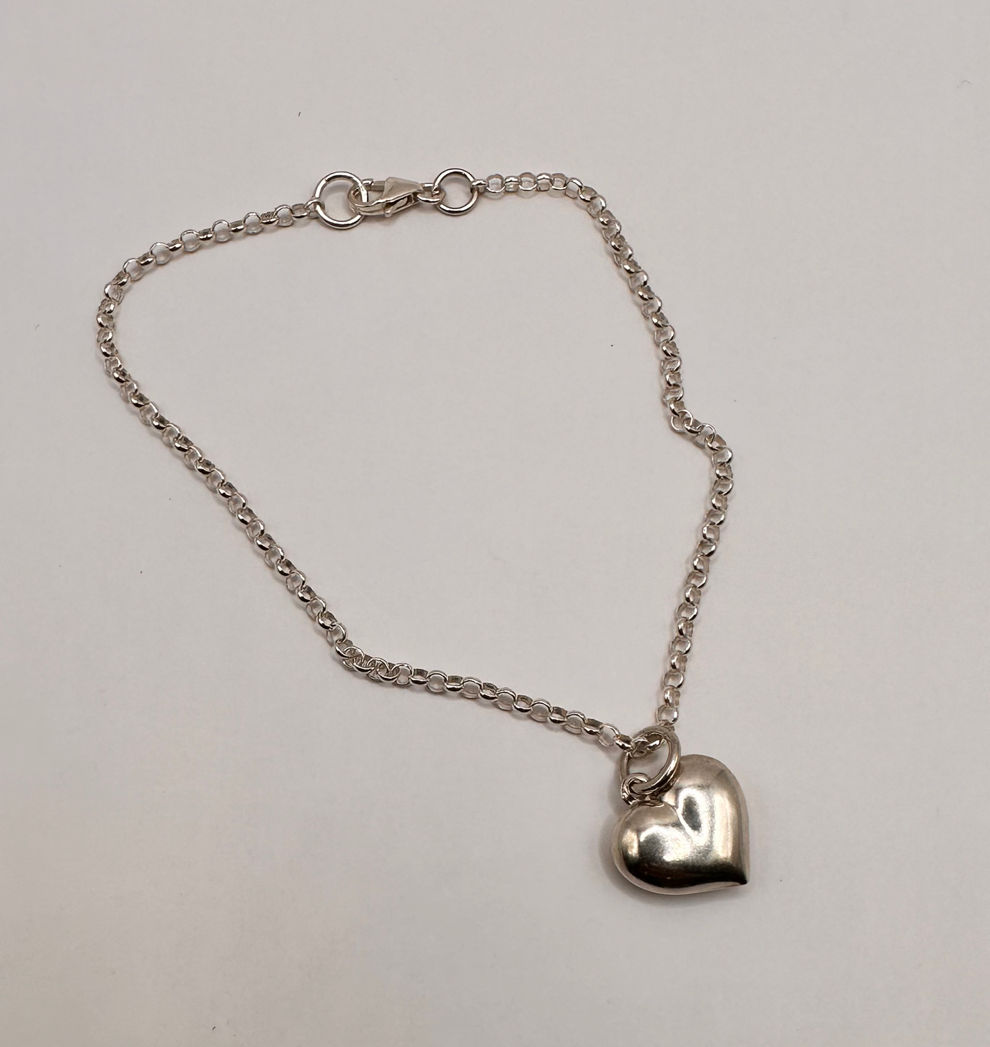 Sterling Silver Heart Bracelet