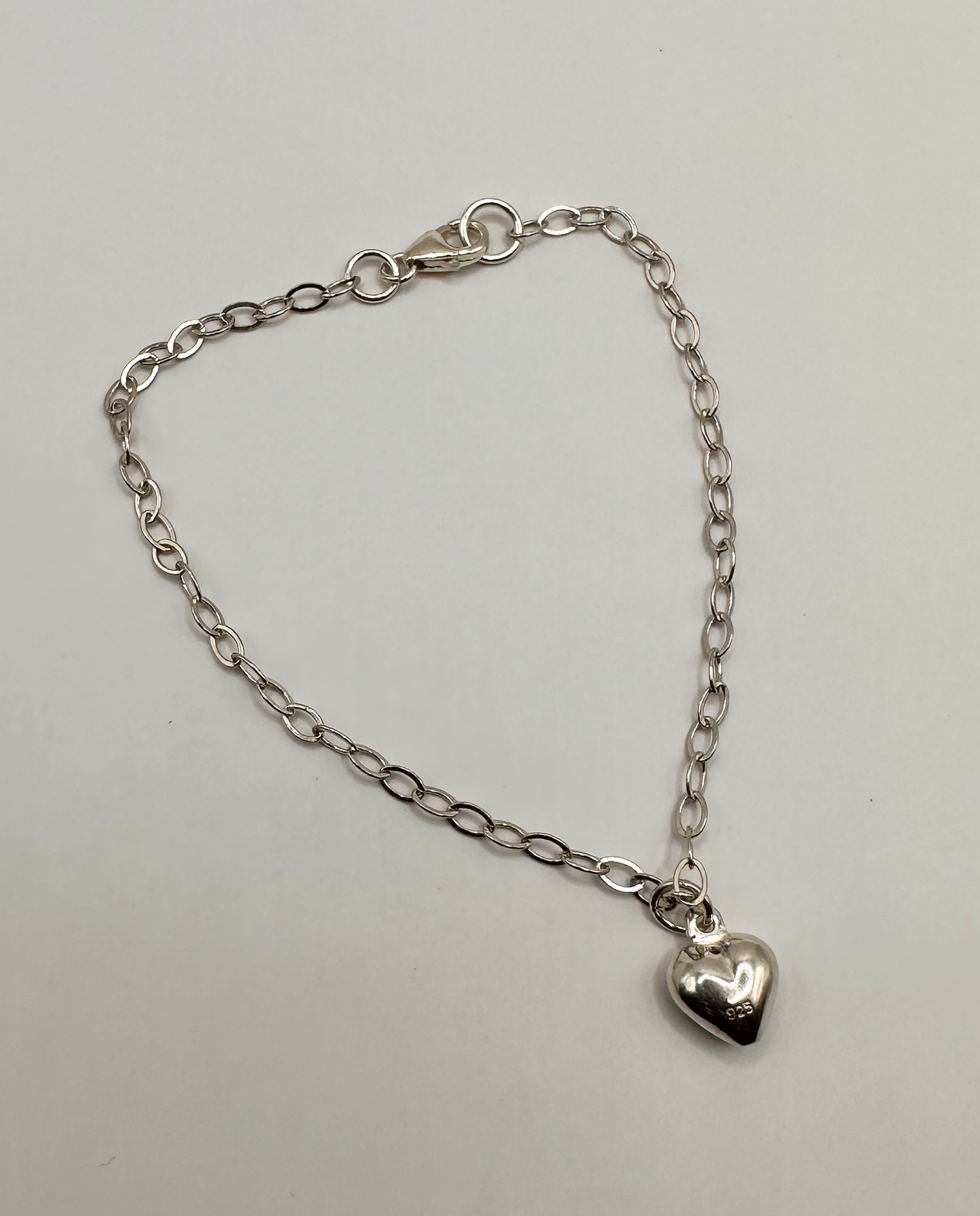 Sterling Silver Heart Bracelet