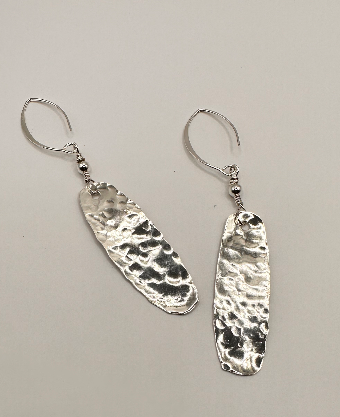 Hammered Sterling Silver Earrings