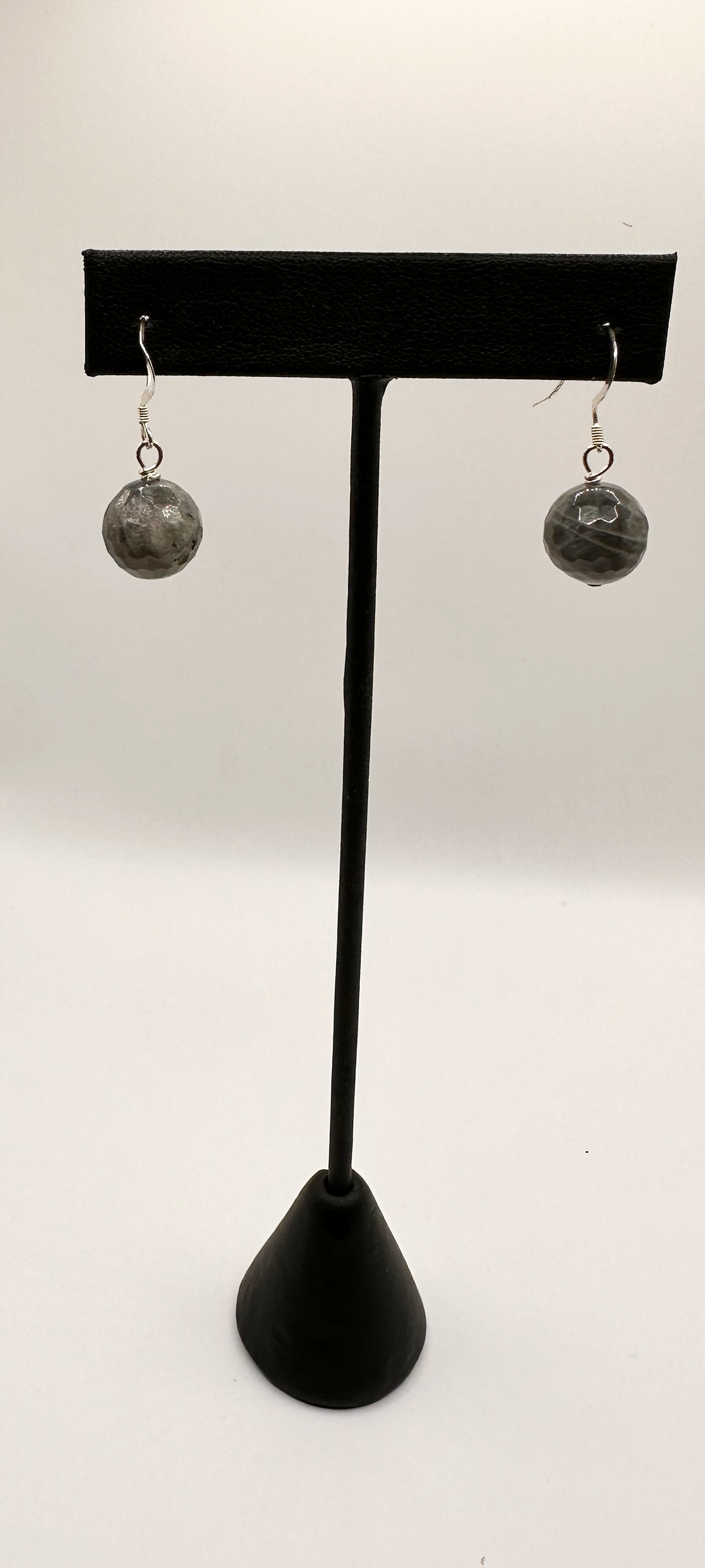 Labradorite Stone Bead Earrings