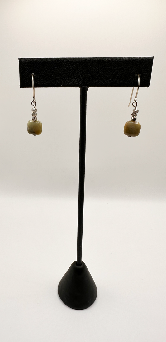 Serpentine Stone Earrings