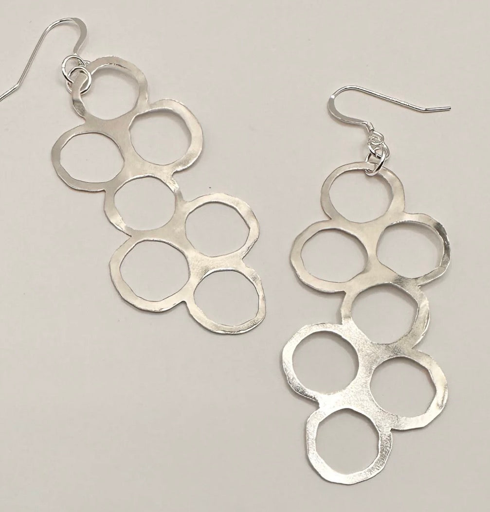 Perfectly Un-perfect Lines with .925 Sterling Silver Earrings