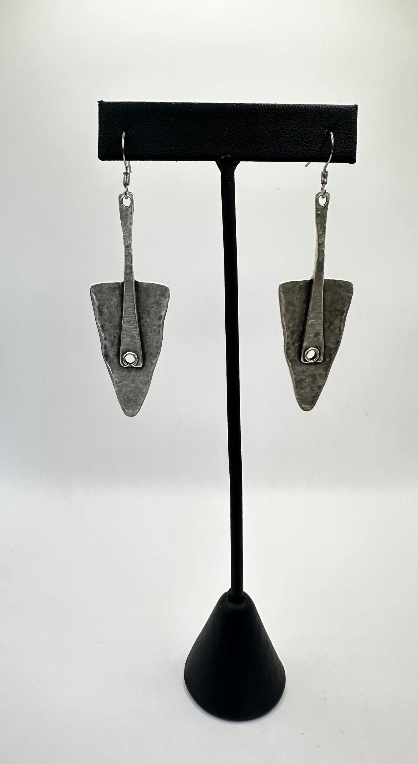Zinc Alloy Hammered Earrings