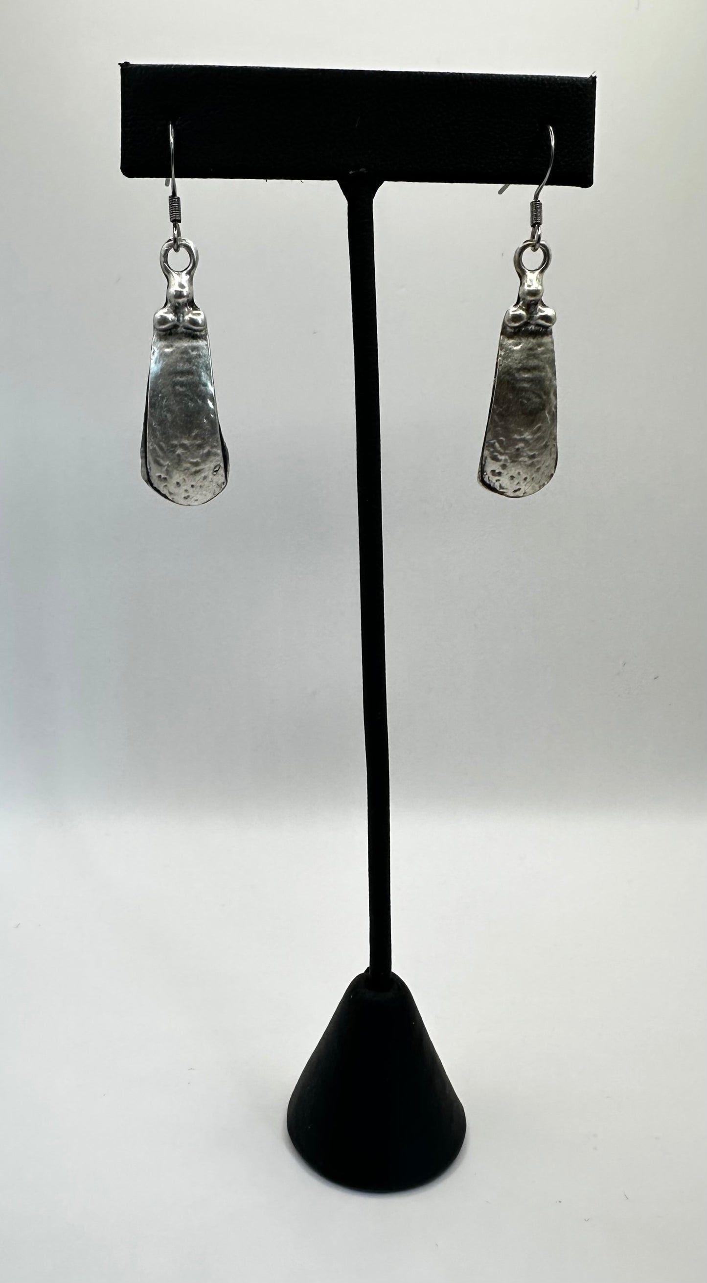 Zinc Alloy Hammered Earrings