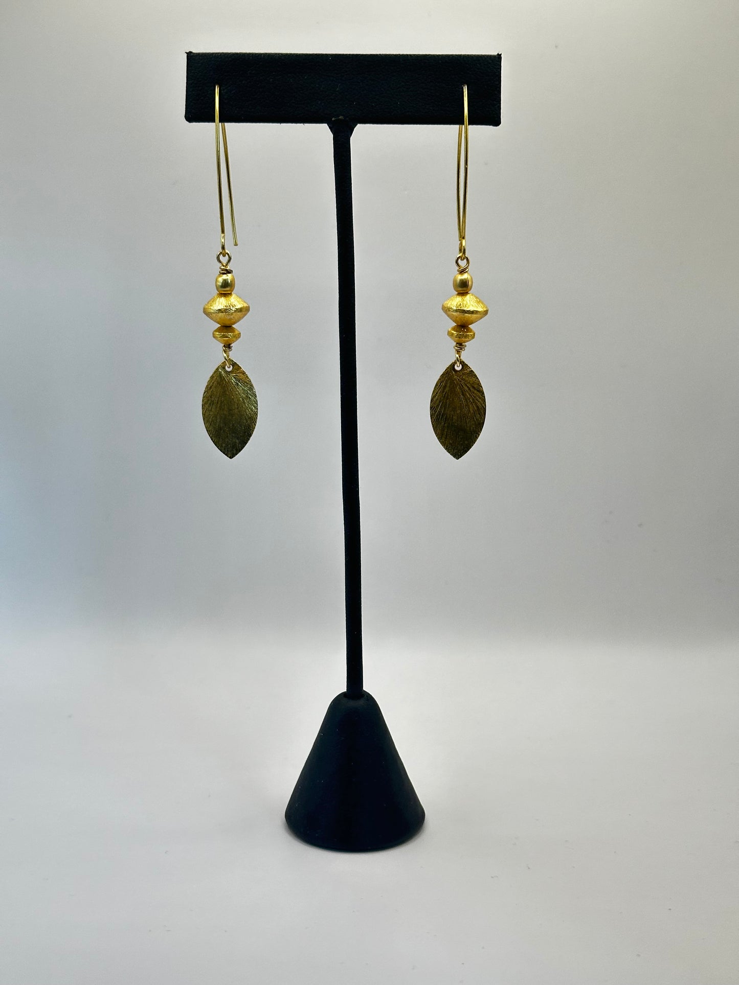 Gold Tone Plated Dangle Earrings