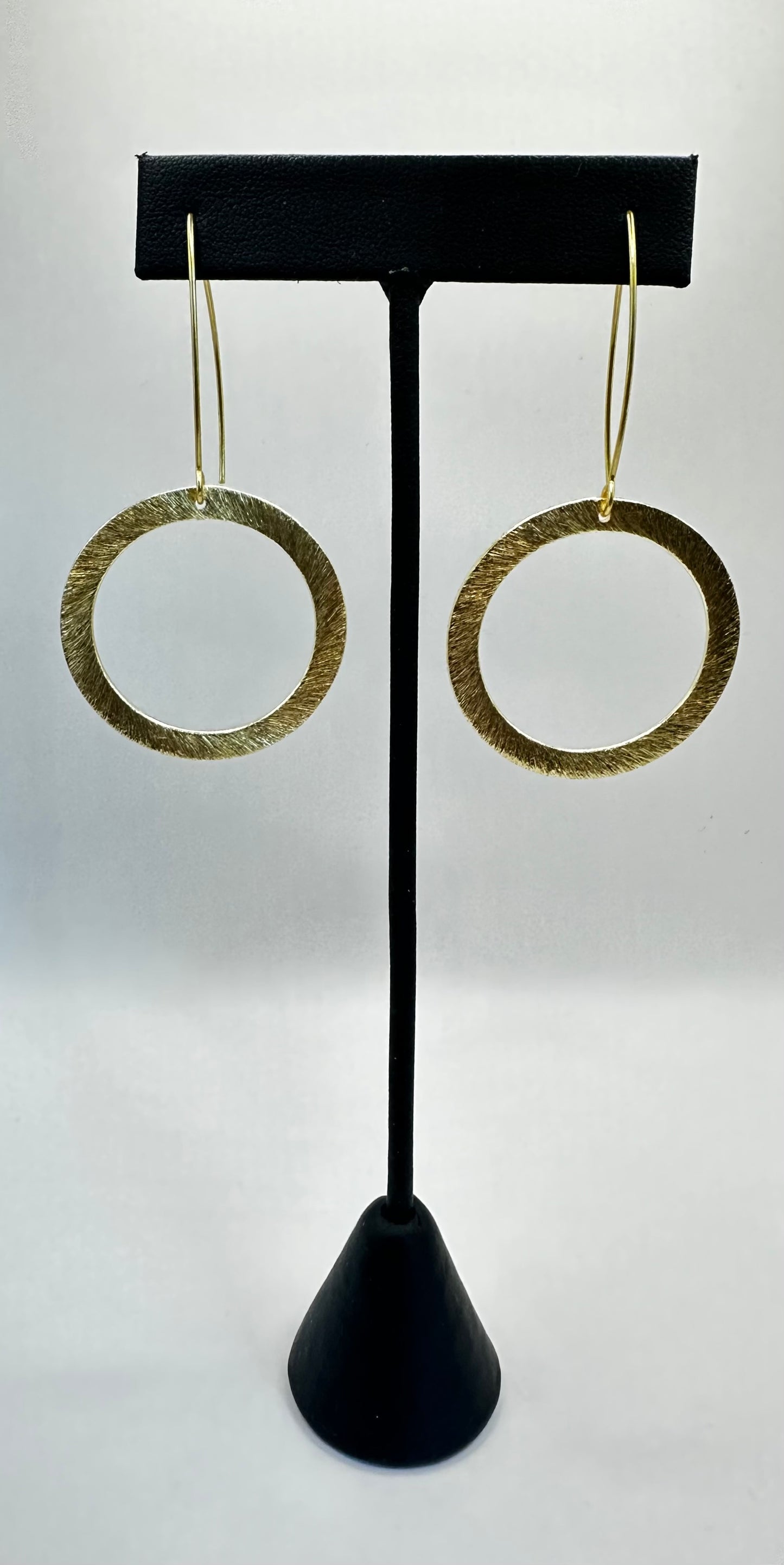 Gold Tone Plated Extra Large Hoop Earrings