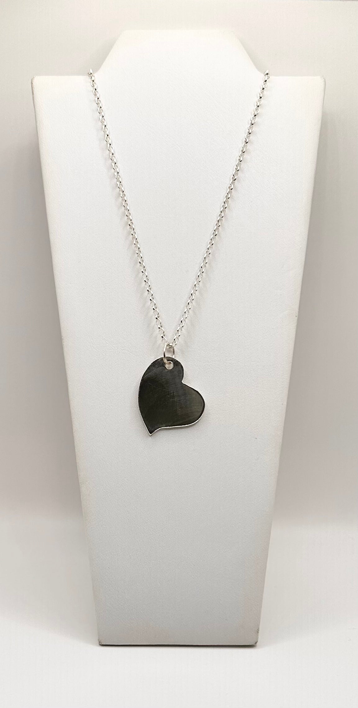 Sterling Silver Heart Charm Necklace
