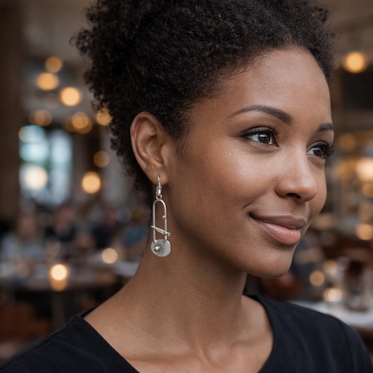 Zinc Alloy Patterned Earrings