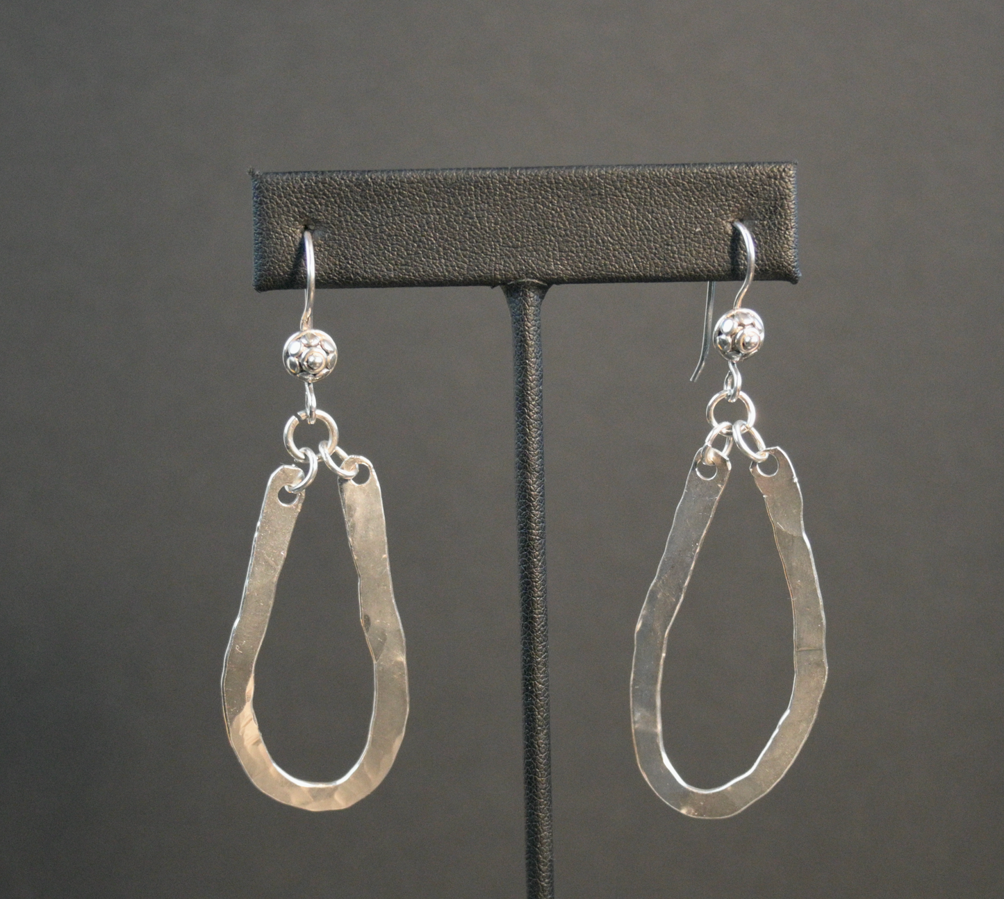 Artisan Crafted Fine Silver Open Loop Earrings (.999 pure)