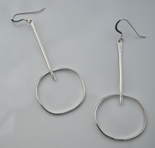 Artisan Style Sterling Silver Earrings