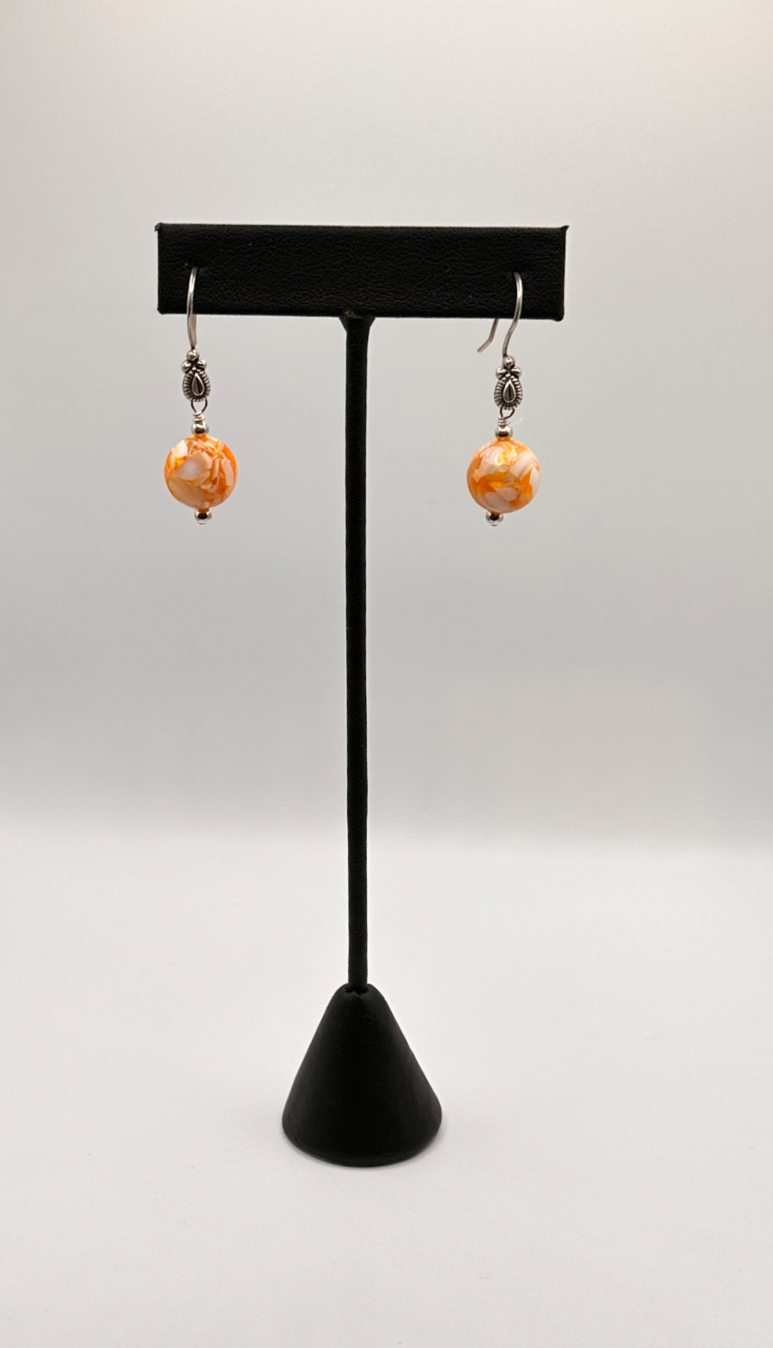 Spiny Oyster Bead Earrings