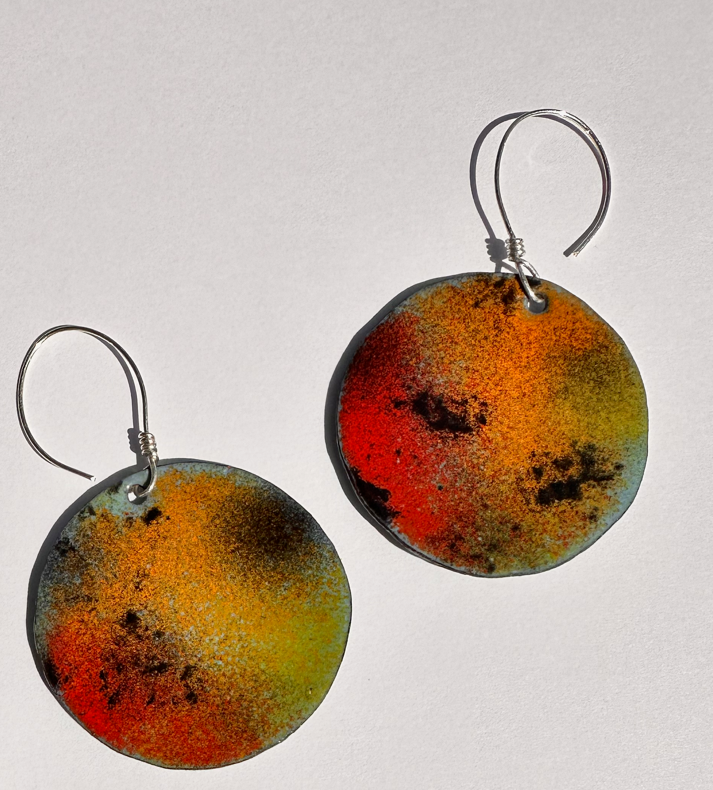 Graffiti Inspired Enamel Earrings