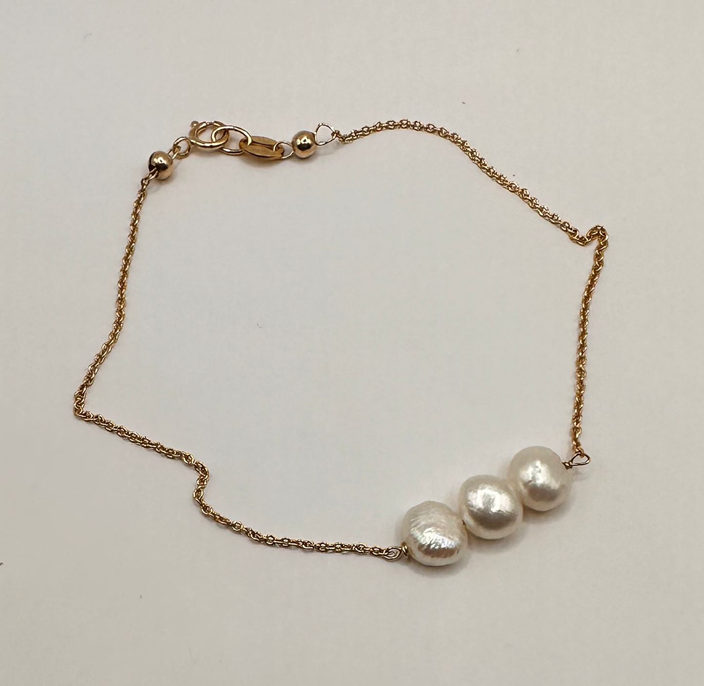Freshwater Pearls with 14kt Gold Filled Bracelet