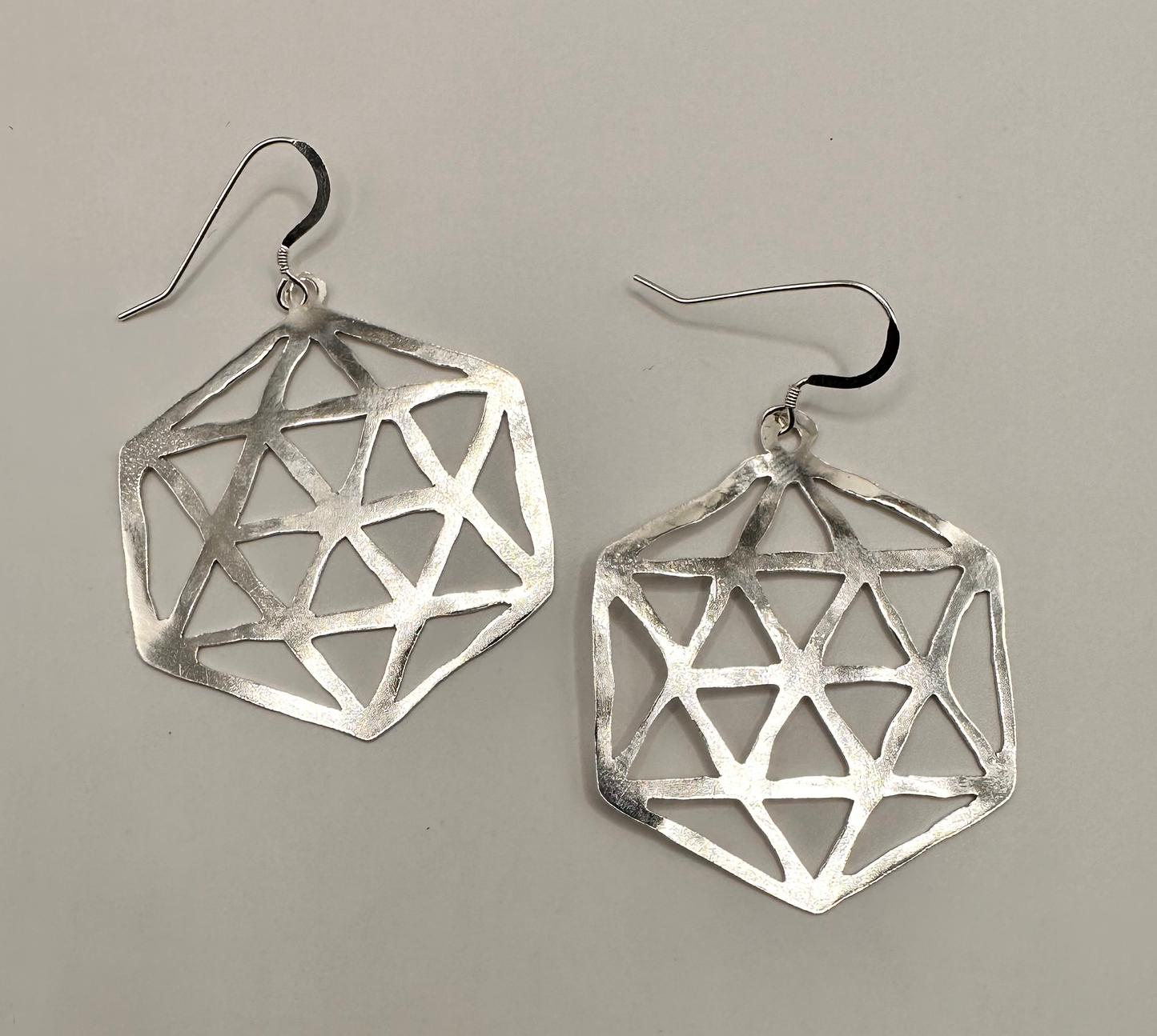 Artisan Crafted Geometric Patterned Earrings