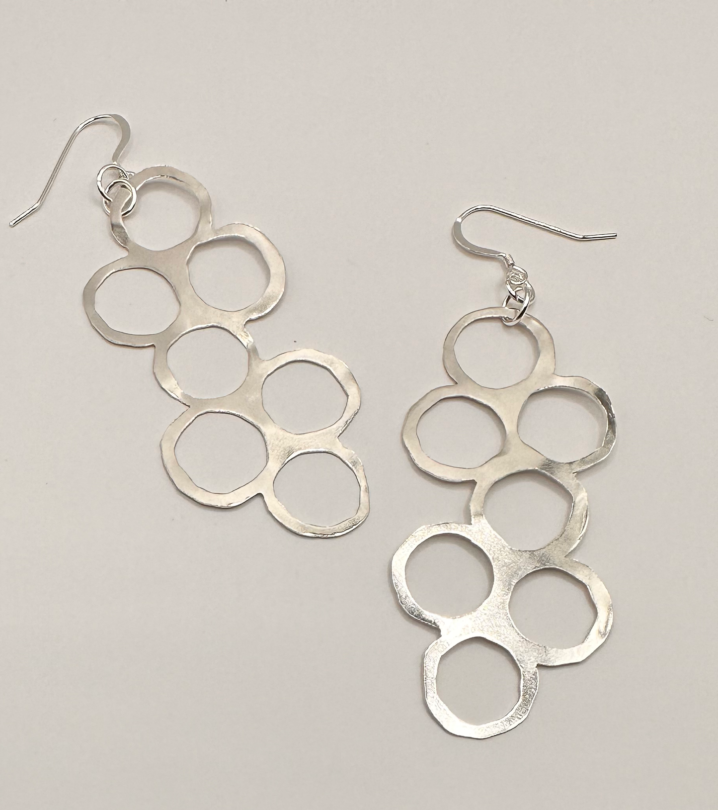 Artisan Handcrafted Sterling Silver Endless Circle Earrings