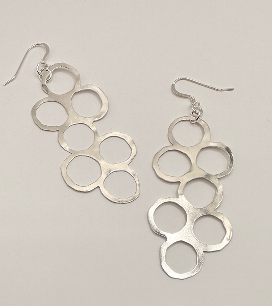 Perfectly Un-perfect Lines with .925 Sterling Silver Earrings