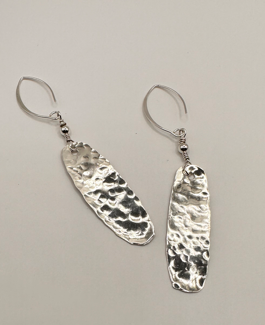 Handmade Hammered Artisan Sterling Silver .925 Earrings