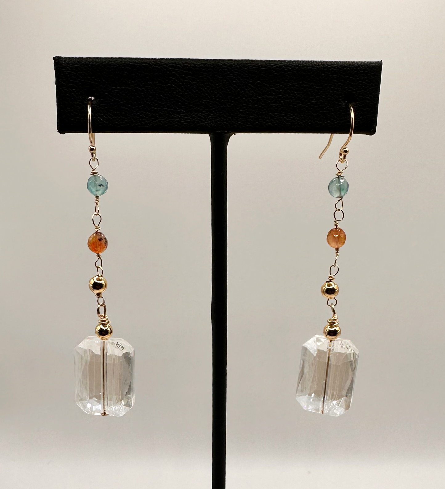 Tourmaline Gemstone with 14kt Gold Filled Earrings
