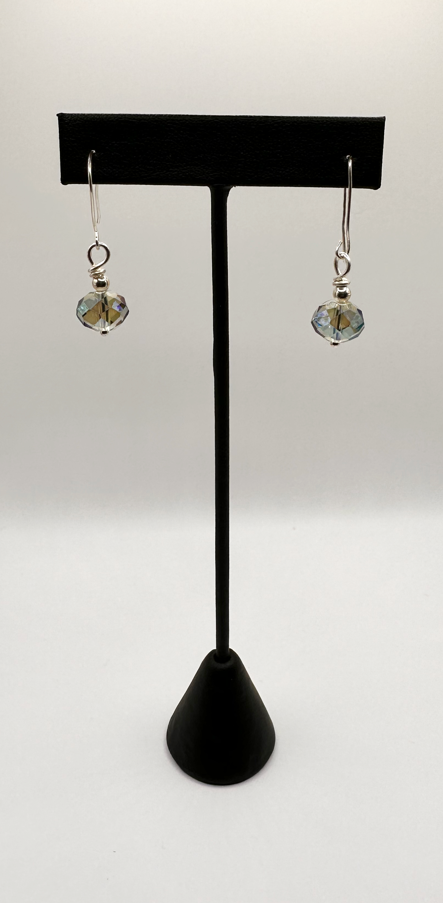 Faceted Czech Glass Bead Earrings