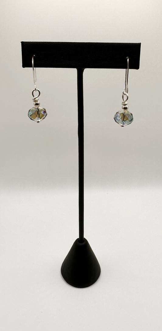 Faceted Czech Glass Bead Earrings