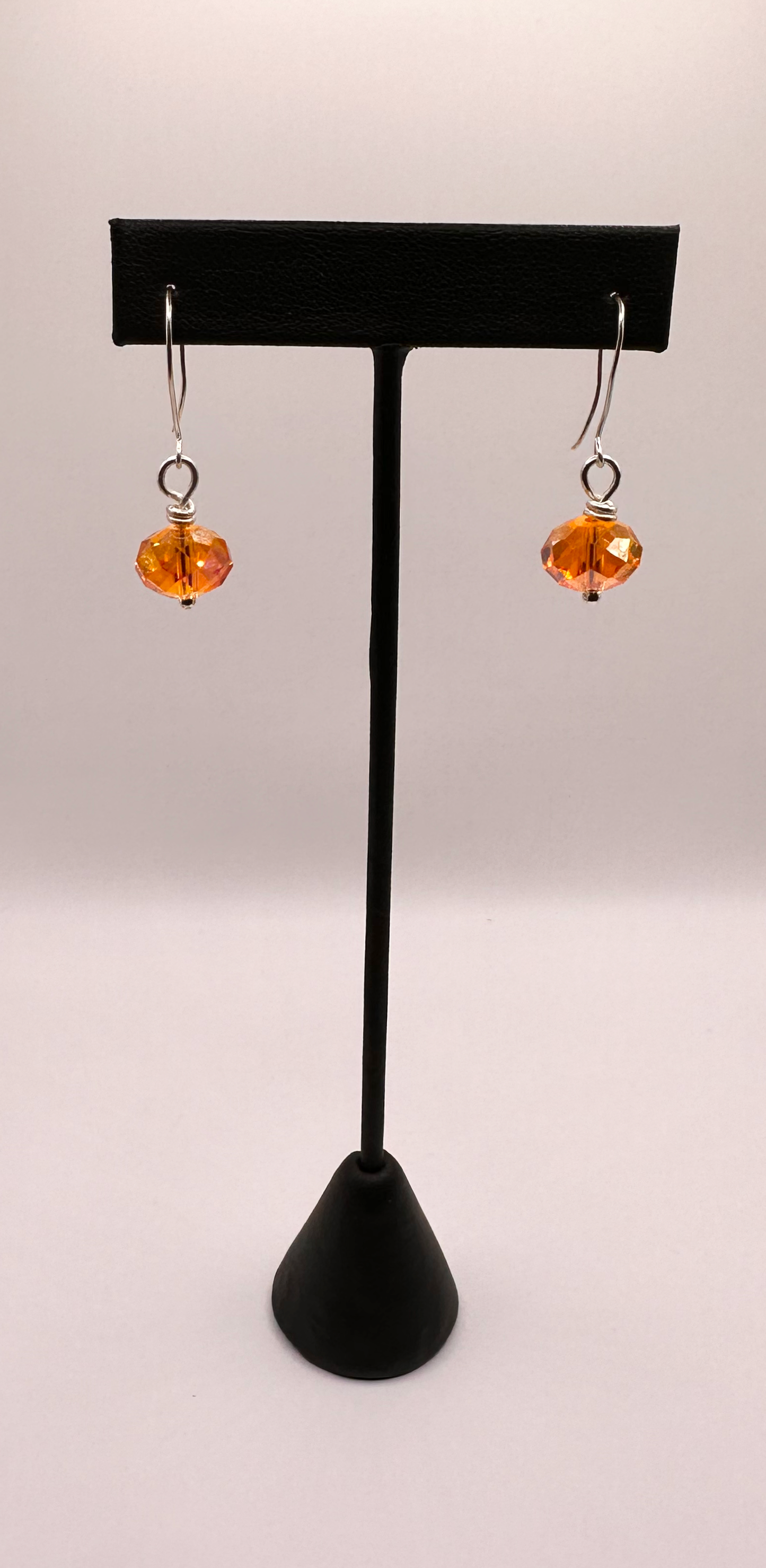 Czech Glass Beads with Sterling Silver Earrings