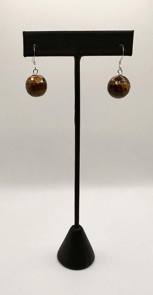 Tiger Eye Drop Earrings