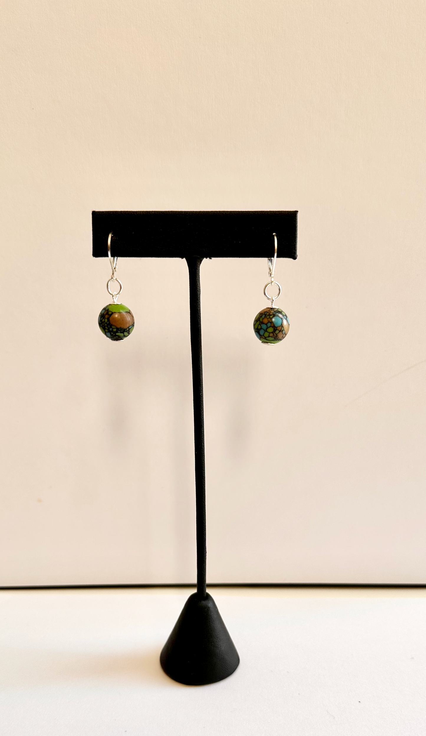 Tourmaline Bead Drop Earrings