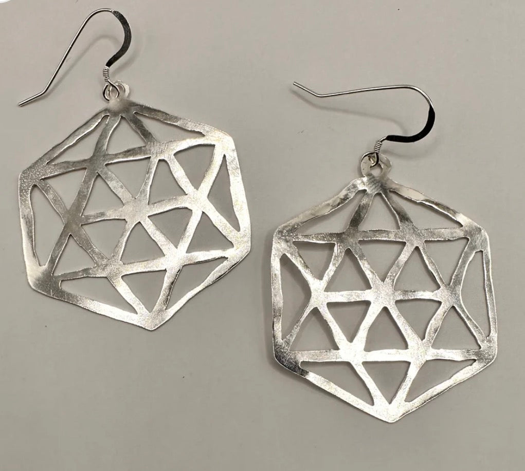 Sterling Silver .925 Artisan Earrings