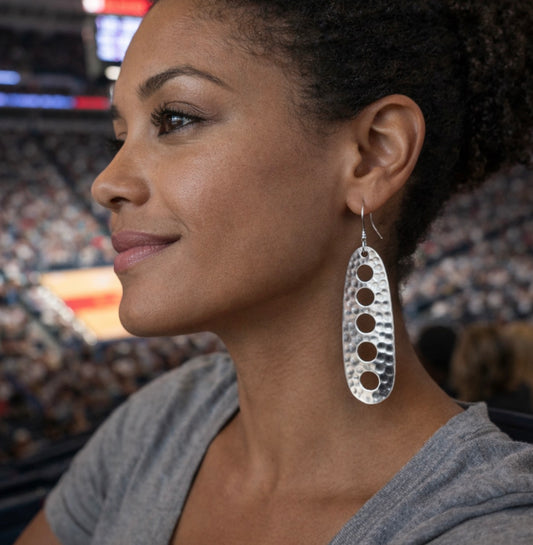 Handmade Hammered Artisan Sterling Silver .925 Earrings