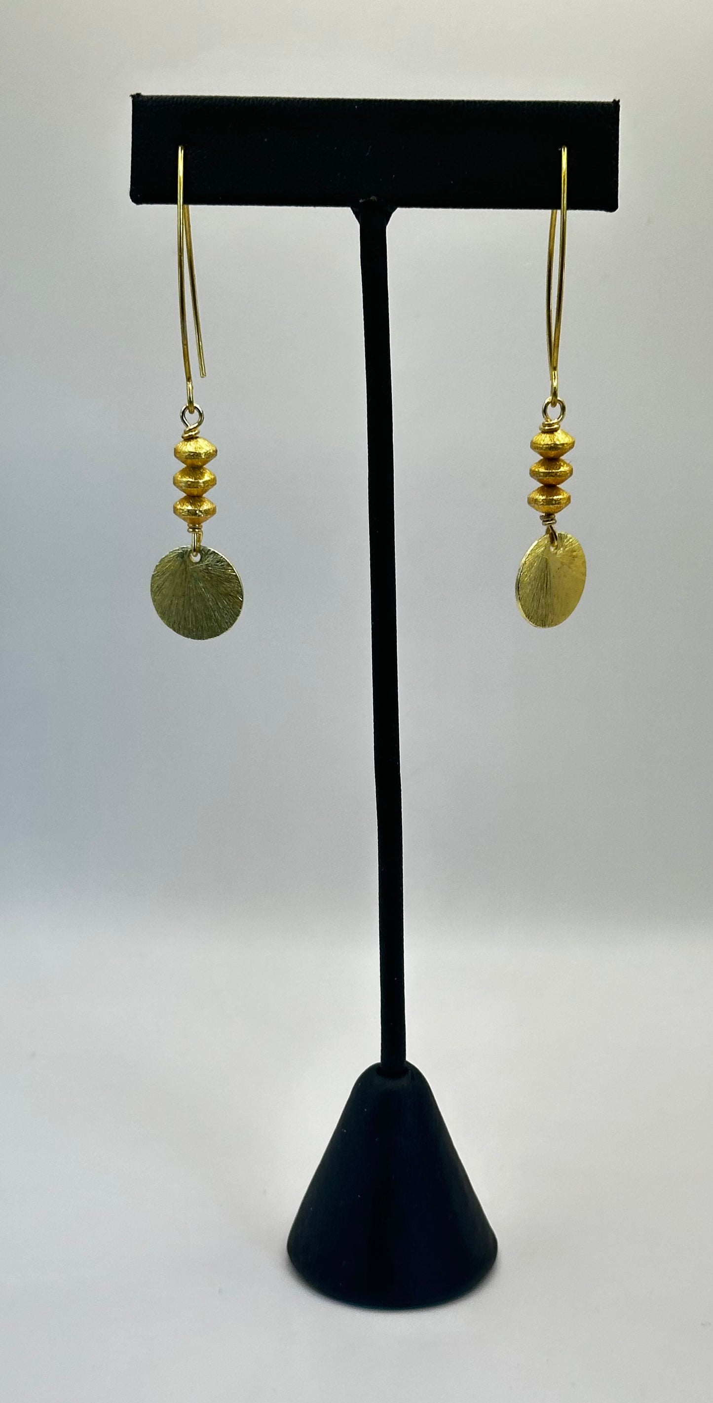 Gold Tone Plated Dangle Drop  Earrings